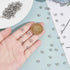PH PandaHall 100pcs Stainless Steel Cord Ends Open Clamshell Crimp Bead Tips Knot Covers End Caps Jewelry Findings for Bracelet Necklace Making DI...