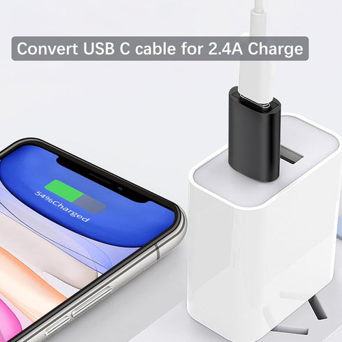 2 Pack USB 3.0 Female to USB C Male Adapters and 2 Pack USB C Female to USB A Male Charger Converter for Phones, Pad, Tablets, Laptops, MacBook, U...