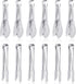 12 Pack Premium Small Serving Tongs, Dmoera Mini Stainless Steel Appetizer Tongs, 5Inch,5.2Inch(12.7cm)...