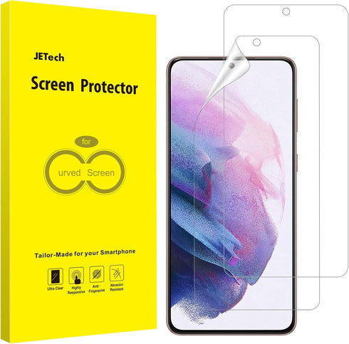 JETech Screen Protector Compatible with Samsung Galaxy S21+ / S21 Plus 5G 6.7-Inch, HD Clarity, Flexible TPU Film Compatible with Fingerprint Sens...