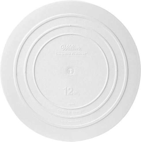 Wilton Smooth Edge Separator Plate for Cakes, 8-Inch , White...