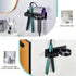 Hair Dryer Holder Wall Mounted, Black Blow Dryer Holder, Stainless Steel Hair Tool Organizer for Hair Straightener Holder, Adhesive Hairdryer Hold...