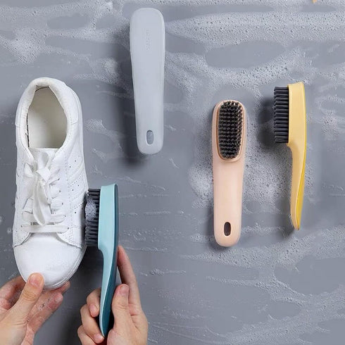 Laundry Scrub Brush 2 Pack Soft Bristle Brush Cleaning Brush for Stains Clothes Scrubbing Brush Household Cleaning Tool for Bathroom Countertops B...