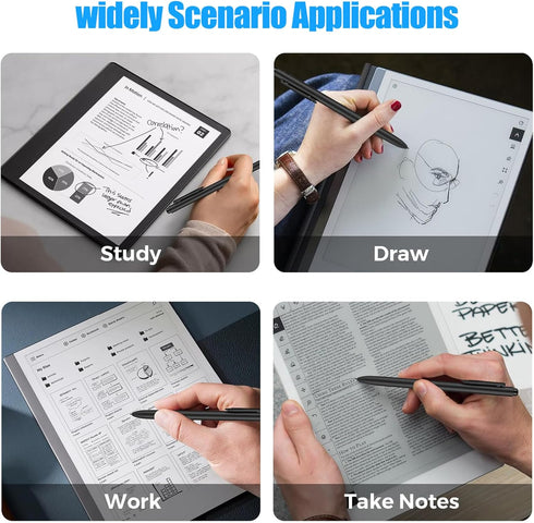 Remarkable 2 Pen with Eraser, EMR Stylus Pen with 4096 Pressure Levels, Tilt Sensor?Palm Rejection, Pencil Holder, for Remarkable 2&1/Galaxy Tab&B...