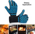 BBQ Grill Gloves Heat Resistant,1472 F High Temp Resistance Fireproof Glove for Grilling Smoking Barbecue,Comfort Long Non-Slip Ove Mitts Kitchen ...