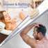 Back Scrubber Body Shower Brush: Anti Slip Long Handle Bath Brush with Stiff and Soft Bristles - Showering Exfoliator for Women, Men, Elderly (Gre...