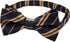 Jacob Alexander Woven Double Stripe Men's Pre-Tied Banded Bow Tie...