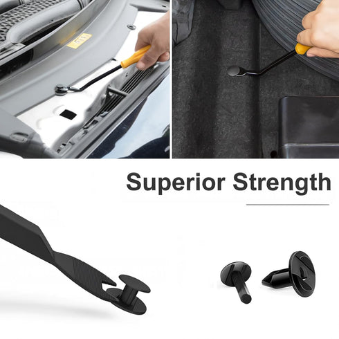 Car Trim Removal Tool Kit, 5 Pcs Auto Clip Removal Pry Tool for Door Dash Dashboard Panel Fastener Remover, Push Pin Puller Body Repair Tools...