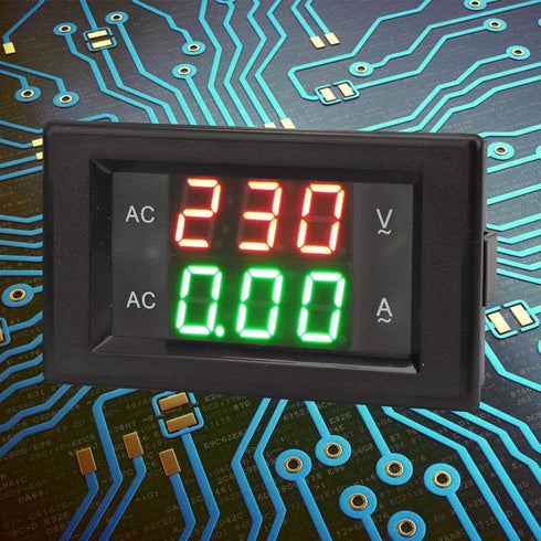 Fafeicy Digital Display AC Voltmeter,YB4835VA AC 500V/50A LED Ampere Meter Voltmeter, 2 Times per Second, Multimeter...