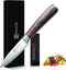 PAUDIN Paring Knife, 3.5 Inch Fruit Knife, High Carbon 5Cr15Mov Stainless Steel Forged Paring Knife, Ultra Sharp Small Kitchen Knife, Ergonomic Wo...
