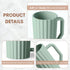 Baby Bath Rinse Cup, Silicone Body Washing Rinser Cup with Easy Grip Handle, Wash Rinse Cup for Kids (Sage)...