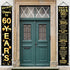 60th Birthday Party Anniversary Decorations Cheers to 60 Years Banner Party Decorations Welcome Porch Sign for Years Birthday Supplies (60th-1965)...