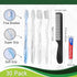 30 Pack Disposable Toothbrushes with Toothpaste and Comb for Homeless Individually Wrapped,10g Travel Toothpaste,7inch Black Hair Comb,Soft Bristl...