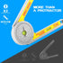 Miter Saw Protractor Angle Ruler, 360 Degree Measure Tool ,Angle Finder Gauge with High Accuracy Bubble Level for Carpenters and All Building Trad...