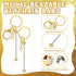 12 Pcs Beadable Keychain Bars Metal Bead Keychain DIY Blank Keychain Supplies for Crafts Jewelry Making(Gold)...