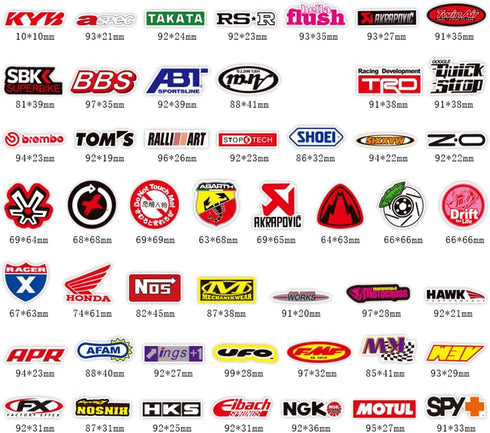 100 pcs/Pack Fashion Motocross Motorcycles Dirt Bike Supercross Stickers No Repetition Sticker Vinyl Cool Skateboard Guitar Travel Case Sticker Wa...