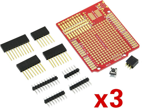 Gikfun Prototype Shield DIY KIT for Arduino UNO R3 Mega 328P(Pack of 3 Sets) EK1038*3...