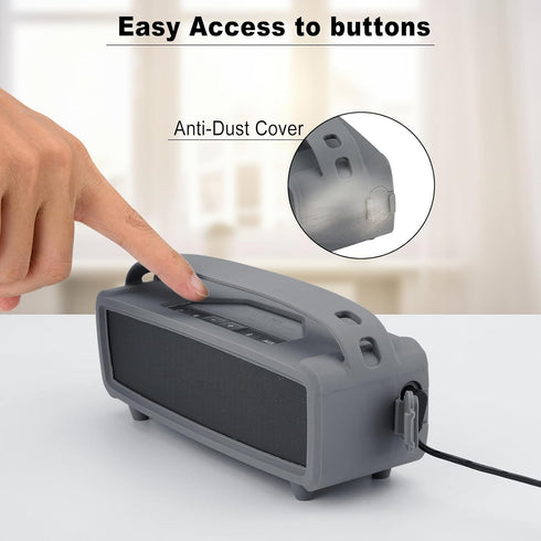 TXEsign Silicone Case Cover for Bose SoundLink Mini/Mini II Bluetooth Portable Speaker, Travel Carrying Protective Pouch w Shoulder Strap Handle A...