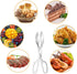 2 PACK Buffet Tongs,Stainless Steel Salad Tongs,Serving Tongs for Home Kitchen,Cake,Bread,Catering,Party,Barbecue,Seafood,Frying(10Inch and 8Inch)...