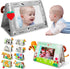 Baby Mirror Toys for Tummy Time, Newborn Infant 0 3 4 6 12 Months Old Boy, Girl . Brain Developmental Montessori Sensory High Contrast Crinkle Boo...
