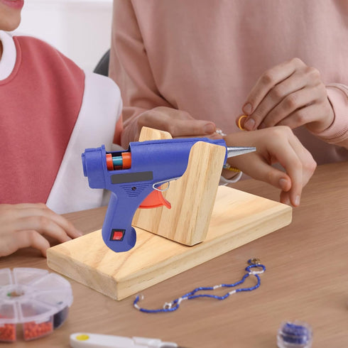 Stand for Hot Glue Wooden Hot Glue Stand Mini Glue Stand Wooden Holder Shelf Hot Glue Accessories - Random Color...