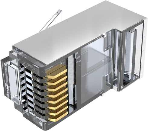 Shielded rj45 cat6 cat 6a connectors Gold Plated Cat6 Pass Through Connectors 23awg Cat6 Shielded Cat6/Cat6a Modular Plugs Ethernet Ends (60 PCS)...