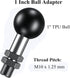 BRCOVAN 2 Pack, 1'' Ball Adapter with M10 x 1.25 x 15 Threaded Post Compatible with RAM Mounts B Size 1 Inch Ball Double Socket Arm...