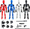 T13 Action Figure, 4PCS Action Figures, T13 Action Figure 3D Printed Robot Multi-Jointed Movable, Desktop Decorations for Game Lovers...