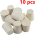 White Tapered Shaped Solid Rubber Stopper, Size 3#" 0.9x0.7x1inch / 23x17x26mm, 10 per package...