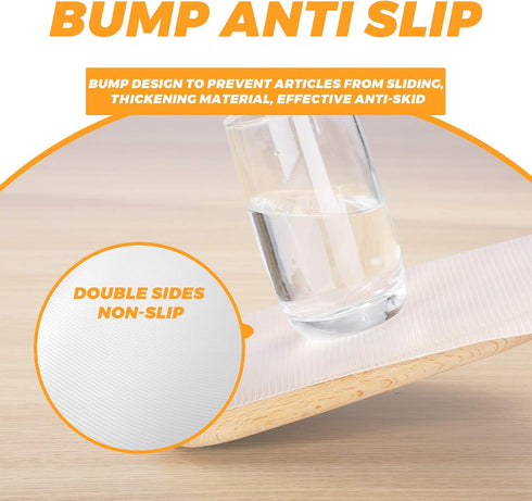 Glotoch Non Adhesive Shelf Liners for Kithchen Cabinets Clear 12"X60",Waterproof and Durable Drawer Liners,Fridge Table Place Mats for Cupboard, C...
