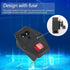 PNGKNYOCN 10A 250V Rocker Switch Power Socket Inlet Module Plug 10A Fuse with Indicator Light 2 Pin IEC320 C8 for Household Appliances or DIY Devi...
