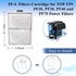 9 Pack PF-L Filter Cartridges for Top Fin Power Filter, Replacement Fish Tank Filter Cartridge Using for Top Fin Silenstream PF20, PF30, PF40 and ...