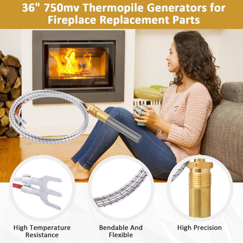 Cozy 70098 Fireplace MV TP75 Generator SAME DAY SHIPPING...