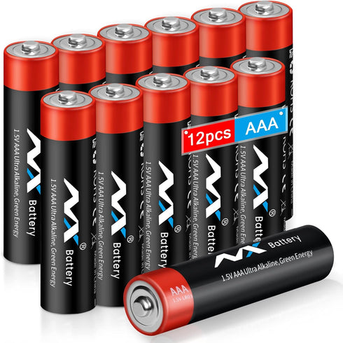 AAA LR03 Batteries,Ultra Long Lasting Alkaline Battery,with Long Lasting Power, 10-Year Shelf Life MSDS and CE RoHS Tested AAA Battery (12 Count)...