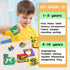 Wooden Cube Jigsaw Puzzle Animal Theme for Toddlers 1+ Years Old, 9-Piece Storytelling Design, 6 Unique Patterns, English Reference Cards, Enhance...