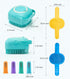 Dog Bath Brush Pet Massage Shampoo Brush Dog Scrubber for Dog Washing Brush Scrubber Pet Bath Massage Brush with Soft Silicone Bristles for Dog Ca...