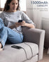Feeke Portable-Charger-Power-Bank - 15000mAh Dual USB Power Bank Output 5V3.1A Fast Charging Portable Charger Compatible with Smartphones and All ...