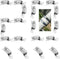 20 pack,Hose Clamp Fasteners only,DIY 304 Stainless Steel Adjustable Pipe Worm Clamp Fasteners for Air Duct Clamps,Exhaust Wrap Clamps,Water Pipe,...