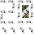 20 pack,Hose Clamp Fasteners only,DIY 304 Stainless Steel Adjustable Pipe Worm Clamp Fasteners for Air Duct Clamps,Exhaust Wrap Clamps,Water Pipe,...