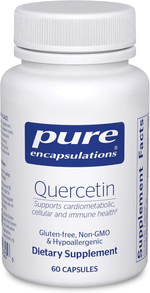 Pure Encapsulations Quercetin - 500 mg - Immune Support, Cellular Health & Heart Health - Antioxidant Supplement - Gluten Free & Non-GMO - 60 Caps...