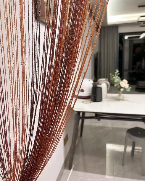 ave split Decorative Door String Curtain Wall Panel Fringe Window Room Divider Blind Divider Tassel Screen Home 100cm*200cm (#018332)...