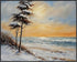 Posterizer 1 pcs-snowy winter nature scene in oil painting style-7-Landscape & Nature Art-GIft for Men Women Teens-Living Room Bedroom Decor- unfr...