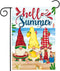 Morigins Hello Summer Gnome Swimming Beach Coastal Outside Decor Garden Flag Seasonal welcome Yard Flag Double Sided 12.5x18 Inch...