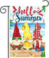 Morigins Hello Summer Gnome Swimming Beach Coastal Outside Decor Garden Flag Seasonal welcome Yard Flag Double Sided 12.5x18 Inch...