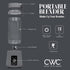 COOK WITH COLOR Mini Portable Blender - 250W Power, 12oz Capacity, Stainless Steel Blade, Wireless/USB Rechargeable, Grey...
