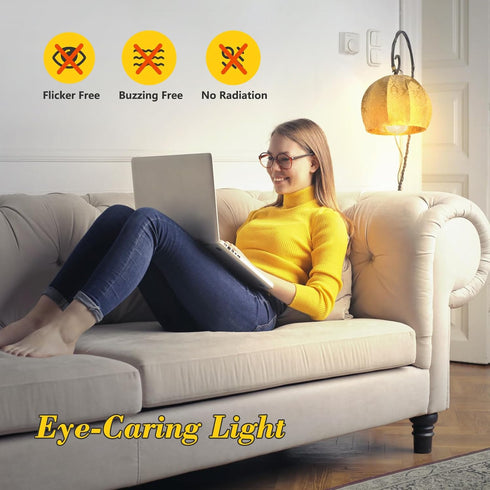 6-Pack 8W Dimmable Edison LED Light Bulbs 100W Equivalent, Vintage ST64/ST21 LED Filament Bulbs with 1000LM, 3000K Soft Warm White Lighting, E26 M...