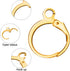 OIIKI 200 PCS Earring Hooks for Jewelry Making, Round Lever Back Earrings Jump Hook Earwires Replacement, Hypoallergenic Silver Gold Metal Brass J...