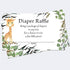Set of 50 Safari Theme Diaper Raffle Cards, Diaper Raffle Cards for Baby Shower, Diaper Raffle Tickets for Jungle Theme Baby Shower...