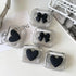 4 Pack 3D Design Cute Contact Lens Cases, Travel Eye Contacts Case Box Holder, Contact Lenses Tweezers Remover Tool Solution Bottle Kit for Daily ...