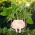 Smiley Face Planter Pot, Hanging Swing Chair Flower Head Resin Planters for Indoor Outdoor Plants Succulent Pots for String of Pearls Plant Live G...